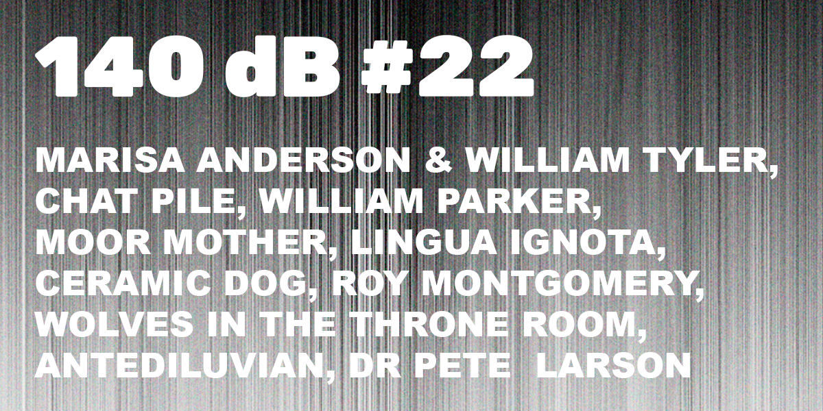 140 dB #22: Marisa Anderson & William Tyler, Chat Pile, Dr Pete Larson, Antediluvian